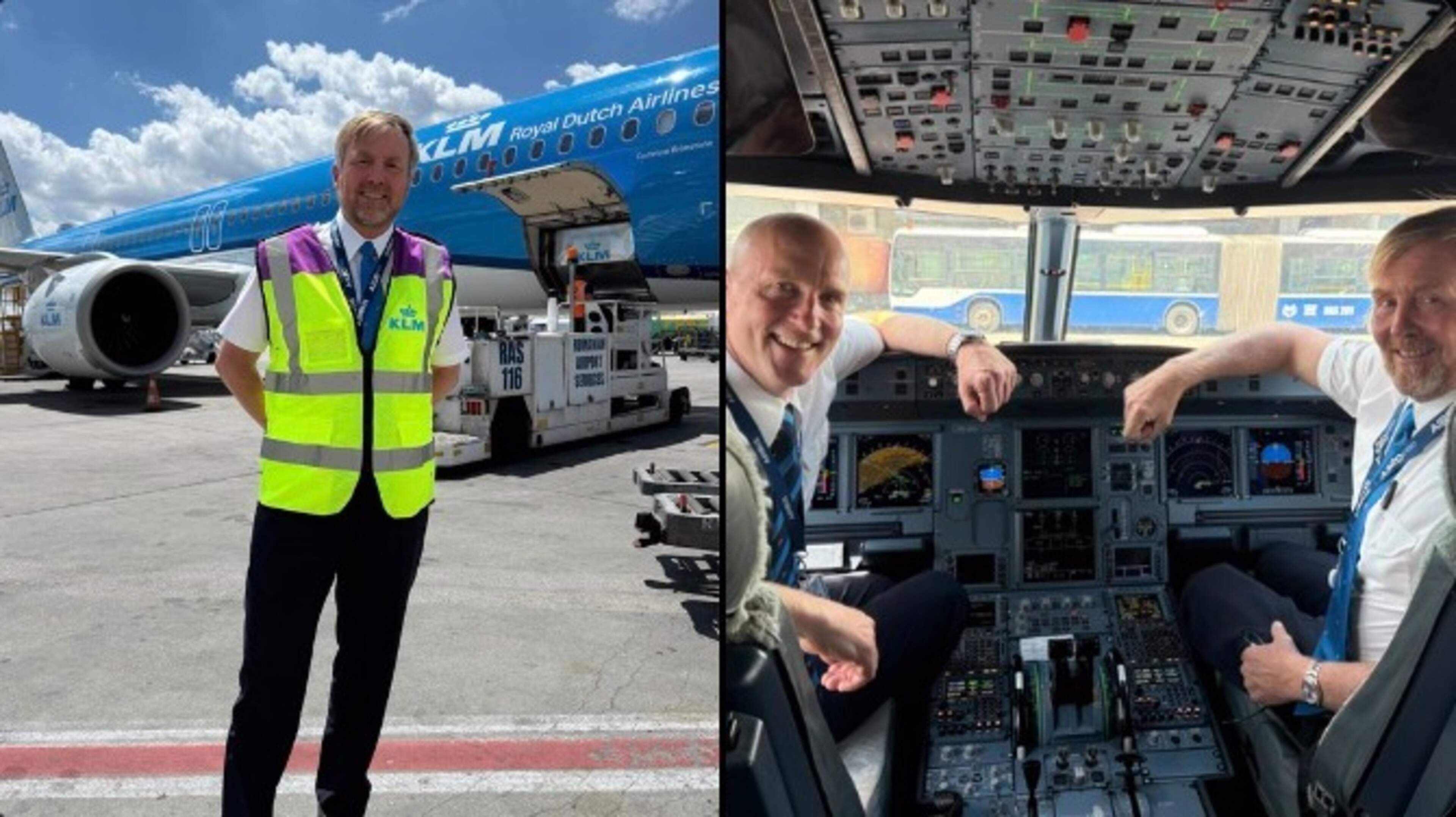 Koning Willem-Alexander maakt eerste vlucht in Airbus A321neo